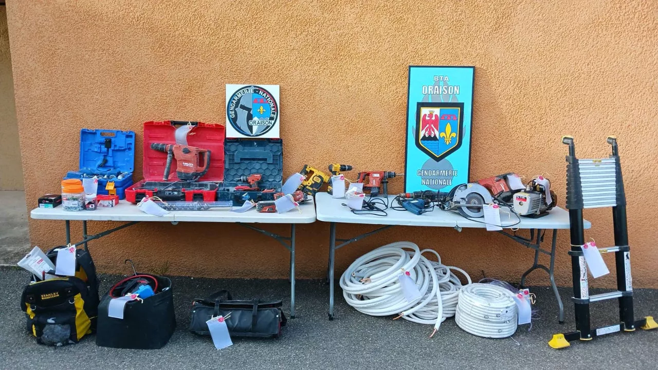 Haute-Provence : flagrant délit de vol de matériel professionnel