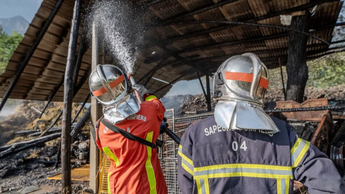 Alpes de Haute-Provence : feu de hangar ce vendredi à Jausiers