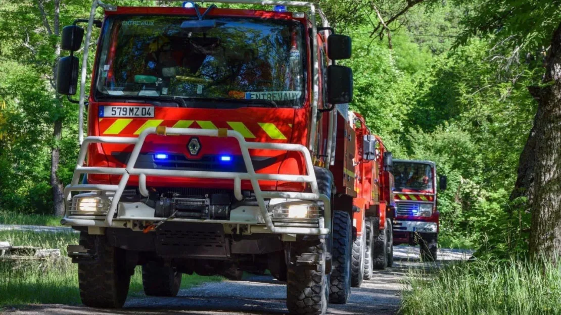 Alpes de Haute-Provence : le SDIS 04 en appui à Vinon sur Verdon