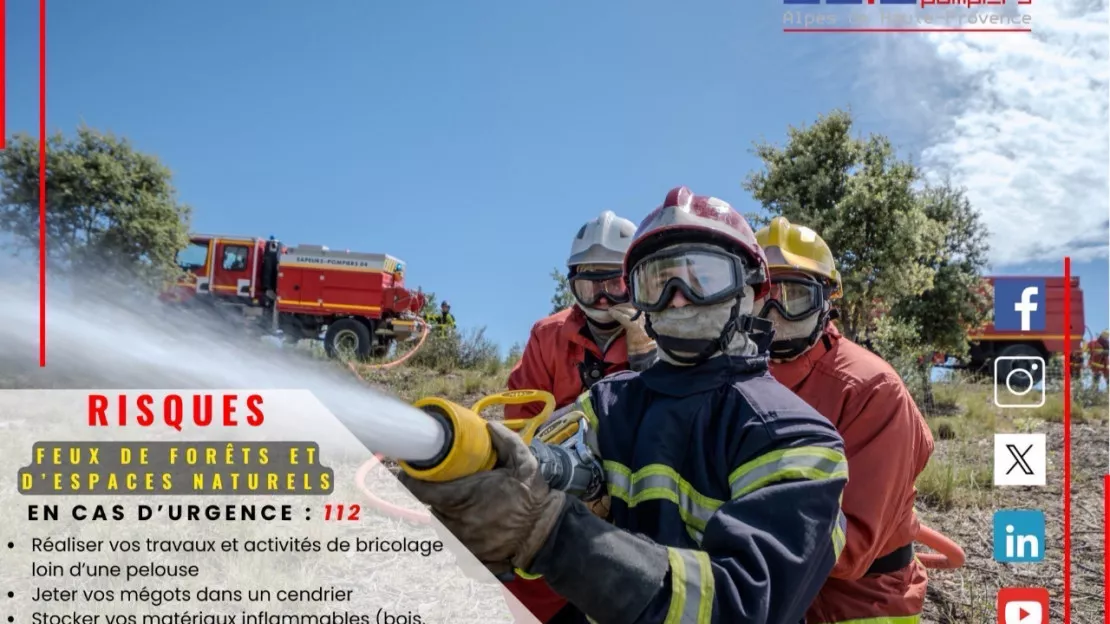 Alpes de Haute-Provence : risque sévère d’incendie de forêt ce dimanche