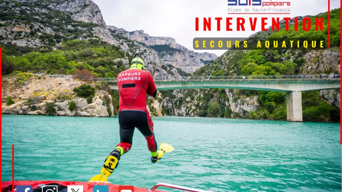 Haute-Provence : sauvetage en cours au lac de Sainte-Croix