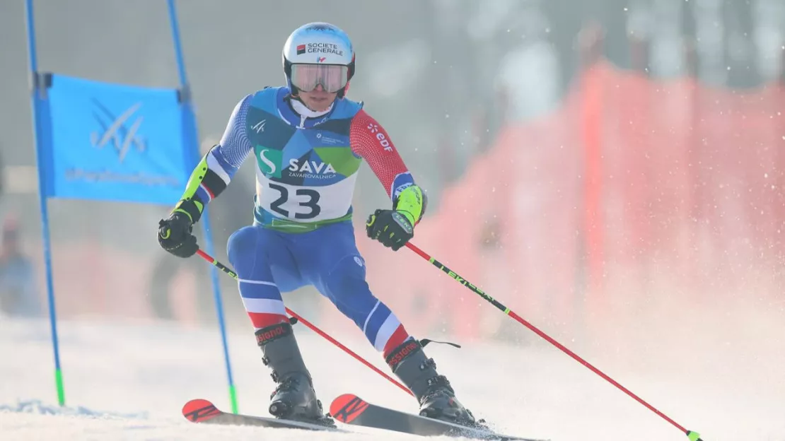 Arthur Bauchet champion du monde en slalom géant de paraski