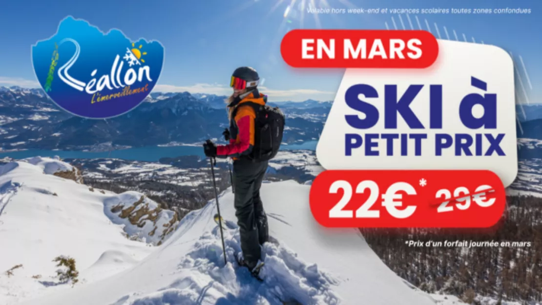 Ce mois-ci, skiez à petit prix avec Réallon !