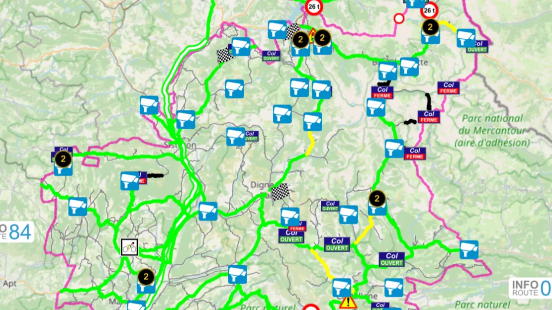 Circulation délicate sur certaines routes du département