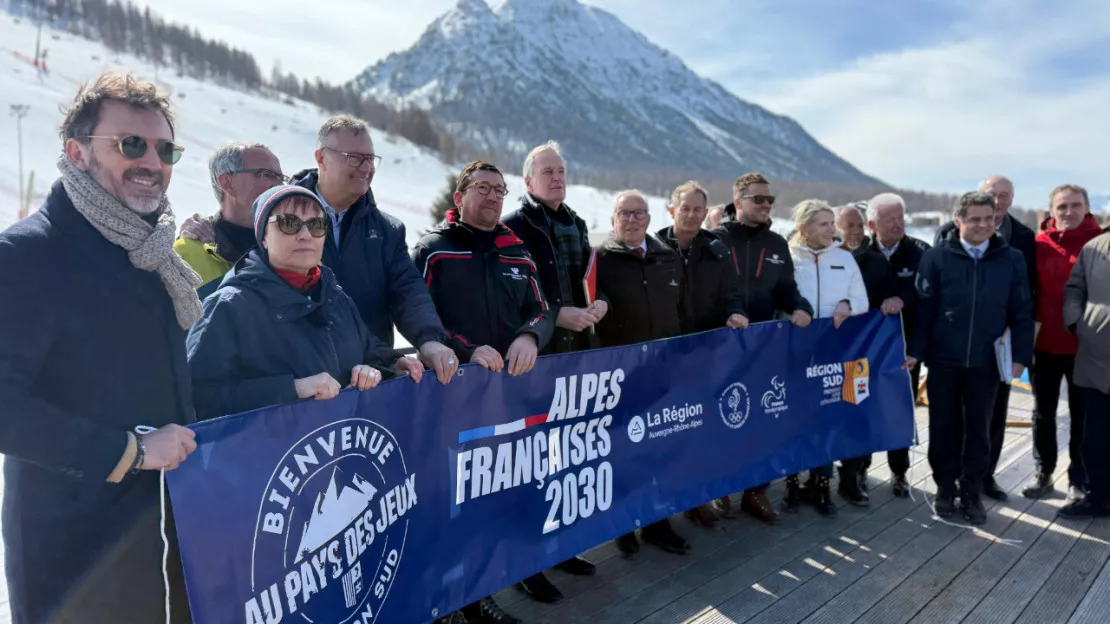 Edgar Grospiron et Michel Barnier quadrillent les sites des JO dans le Briançonnais