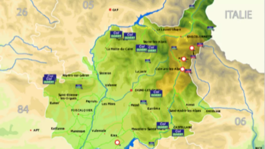 Haute-Provence : des conditions de circulation délicates sur l'Est du département