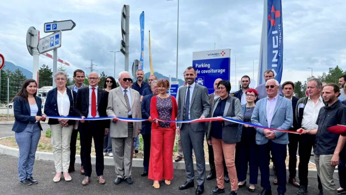 Haute-Provence : inauguration du parking de covoiturage de Sisteron