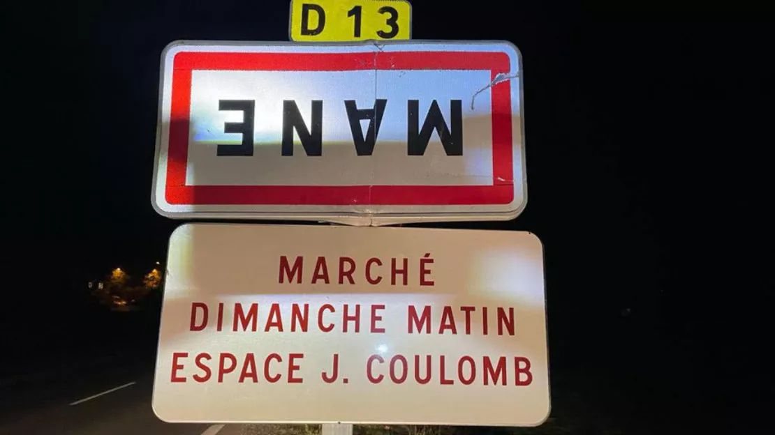 Haute-Provence : les panneaux des communes atteints d'une "retournite aïgue"