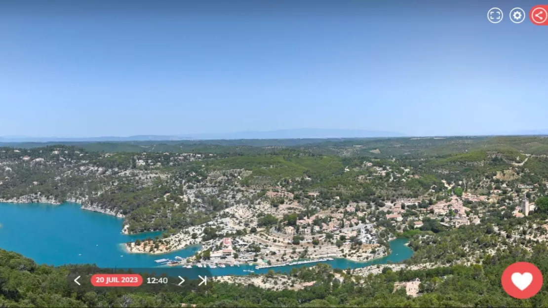 Haute-Provence : une webcam comme nouvel outil touristique à Esparron de Verdon
