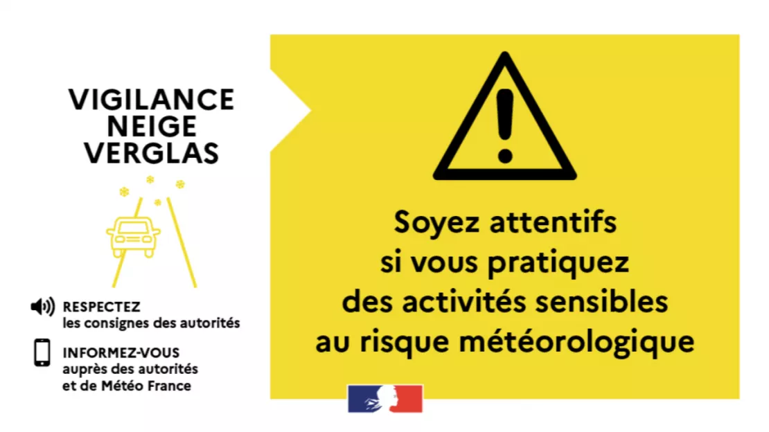 Haute-Provence : vigilance jaune pour risque de verglas dès ce lundi