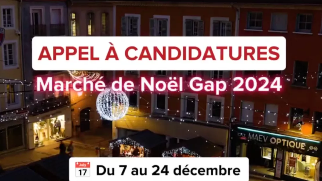 Hautes-Alpes : appel à candidature pour la Marché de Noël de Gap