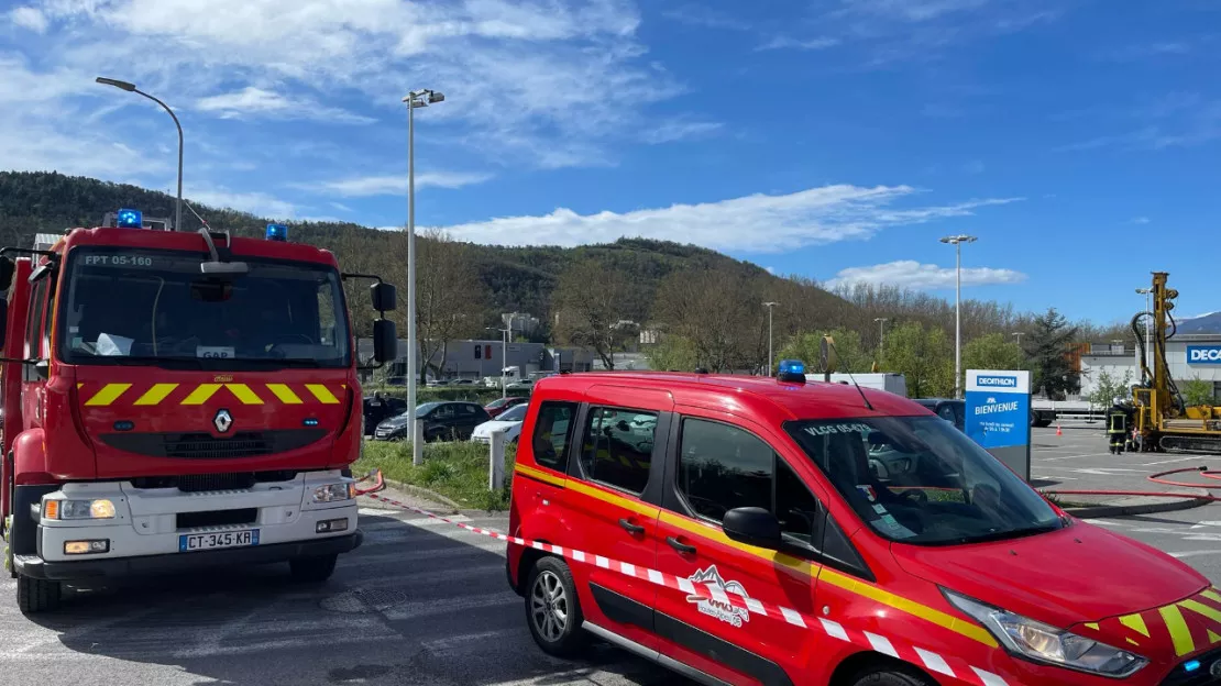 Hautes-Alpes : fuite de gaz au parking de Décathlon à Gap