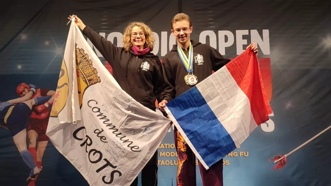 Hautes-Alpes : Maël Pilon rentre à Crots avec trois médailles d'or de Kung Fu