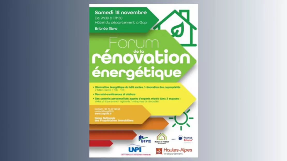 Hautes-Alpes : un forum sur la rénovation énergétique des bâtiments au siège du département samedi
