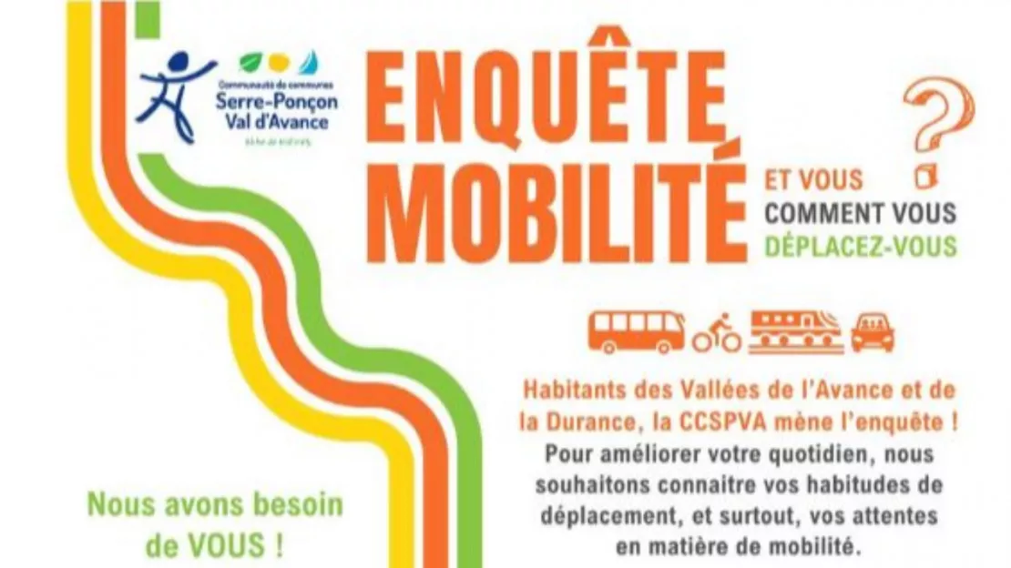 Hautes-Alpes : une enquête de mobilité lancée par la CCSPVA