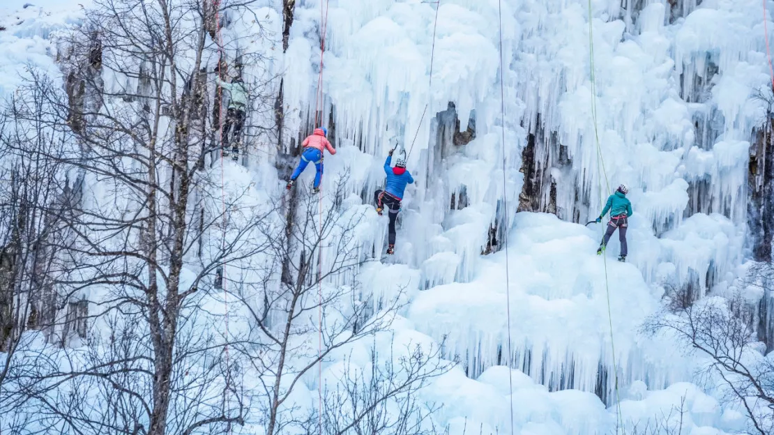 Hautes-Alpes : vous ne resterez pas de glace devant l’Ice Climbing Écrins