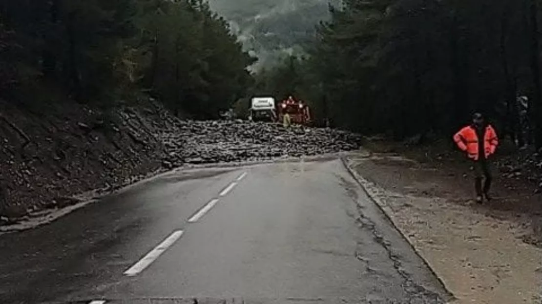 La circulation perturbée au Col de Larche