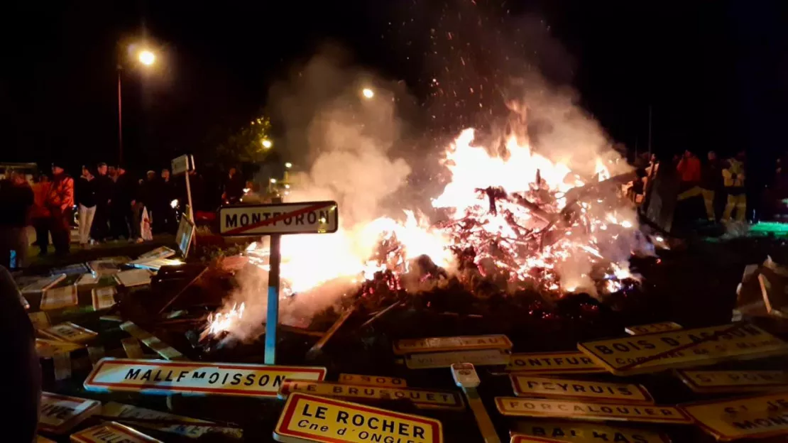 La colère des campagnes s'est embrasée dans les Alpes du Sud