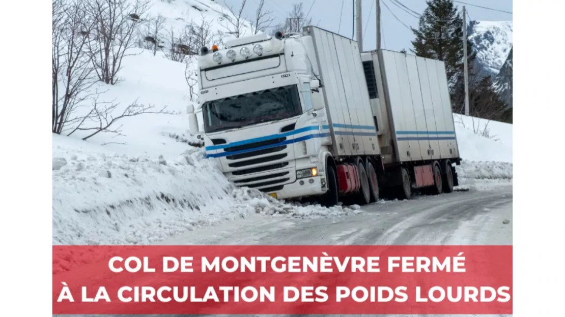 Le col de Montgenèvre fermé aux poids lourds de plus de 26 tonnes ce samedi dès 13h00