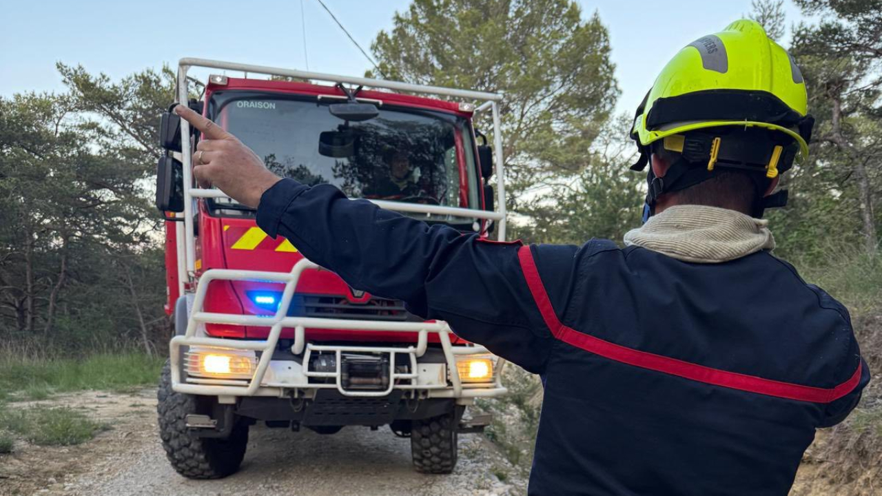 1,5 hectare d'espaces naturels parcourus par les flammes à Valensole