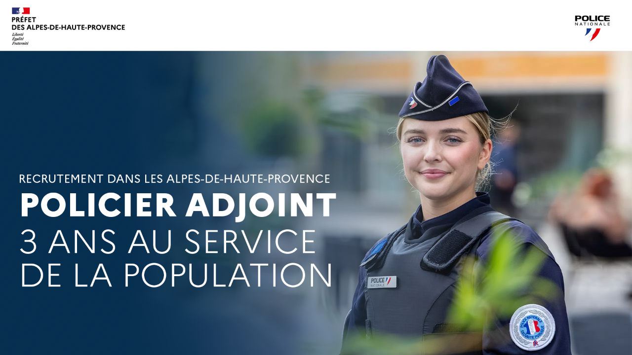 16 policiers adjoints bientôt recrutés à Digne et Manosque 16 policiers adjoints bientôt recrutés à Digne et Manosque