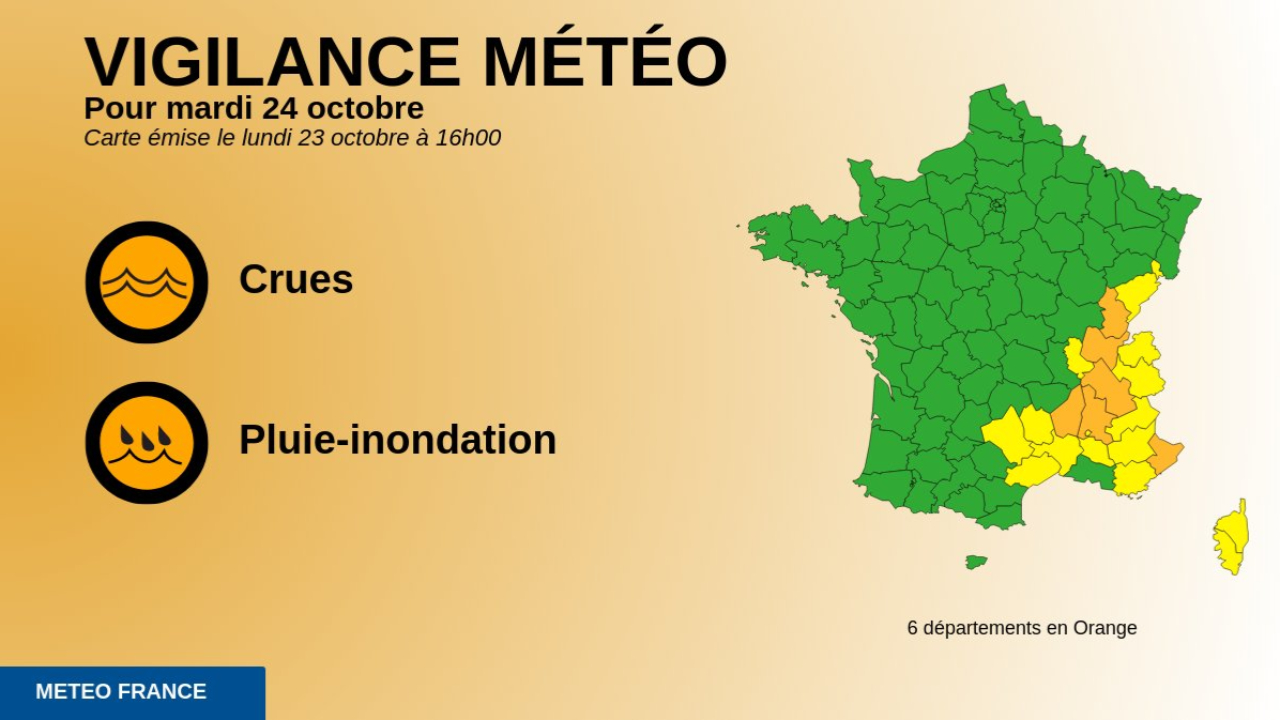 Alpes du Sud : nos territoires en vigilance jaune Alpes du Sud : nos territoires en vigilance jaune