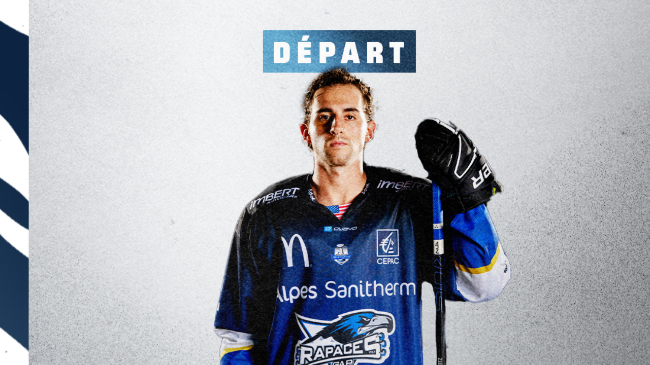 Chase Zieky quitte les Rapaces de Gap Chase Zieky quitte les Rapaces de Gap