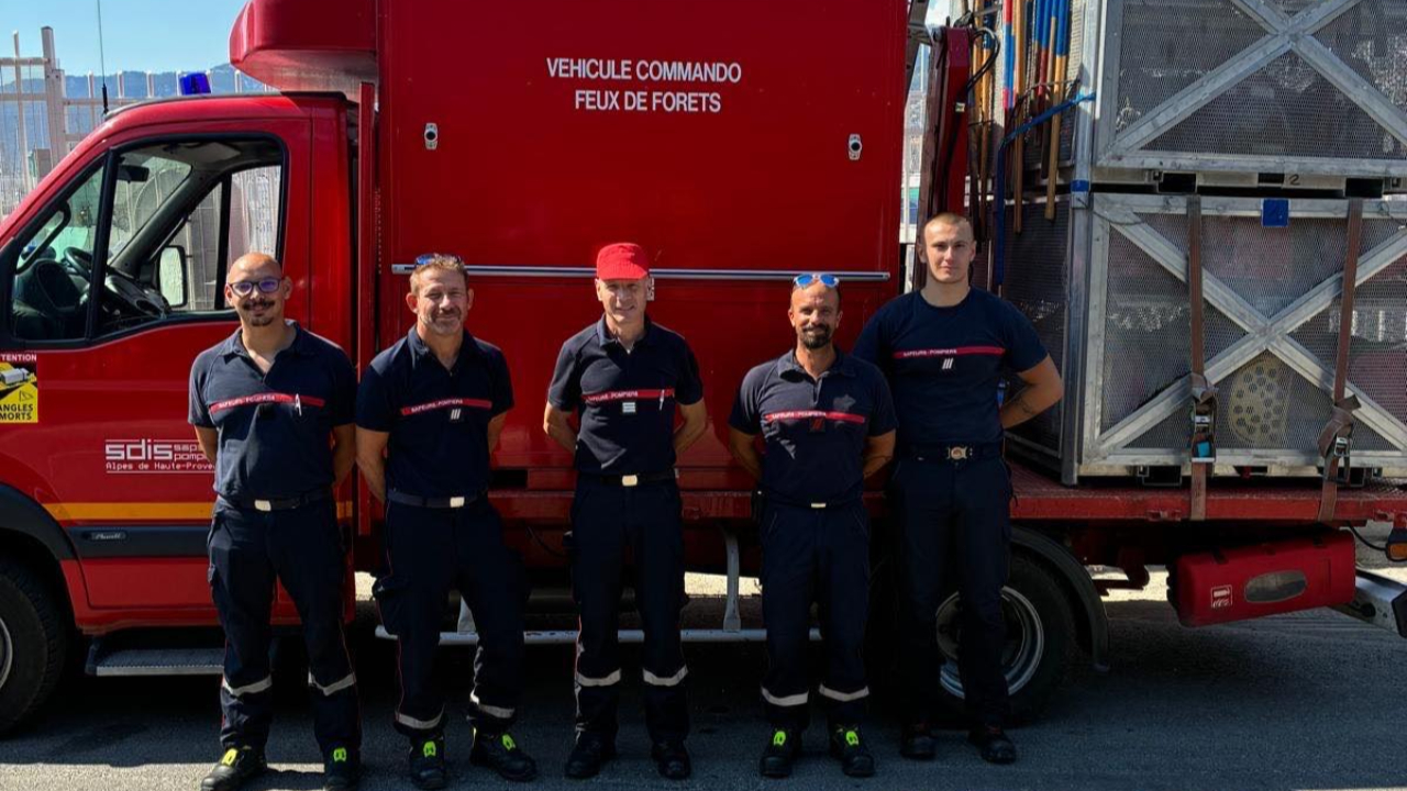 Cinq pompiers bas-alpins envoyés en renfort en Corse