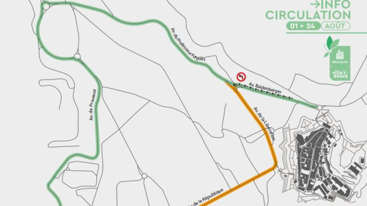 Circulation aménagée en août à Briançon pour éviter les embouteillages