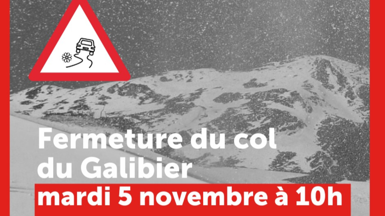 Fermeture hivernale du tunnel du Galibier : la Savoie se pr&eacute;pare pour la saison froide