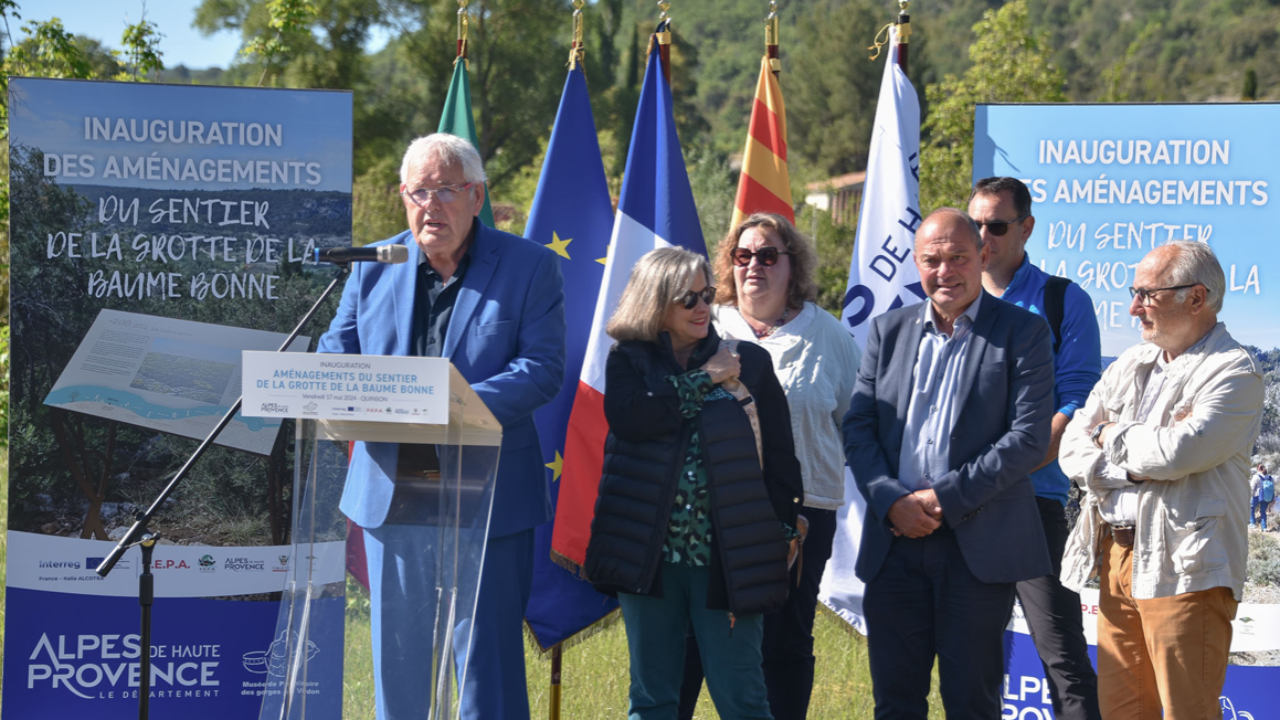 Haute-Provence : inauguration du sentier découverte de la grotte de la Baume Bonne Haute-Provence : inauguration du sentier découverte de la grotte de la Baume Bonne