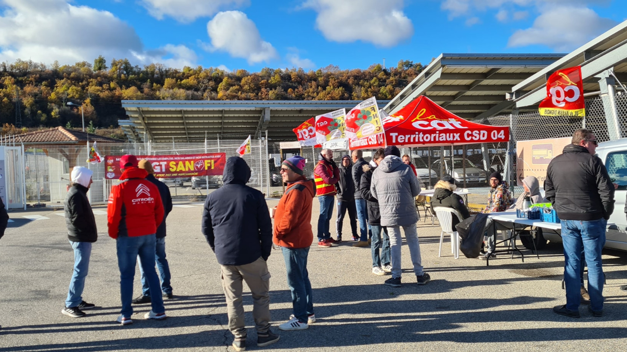 Haute-Provence : le conflit perdure à Sanofi Sisteron Haute-Provence : le conflit perdure à Sanofi Sisteron