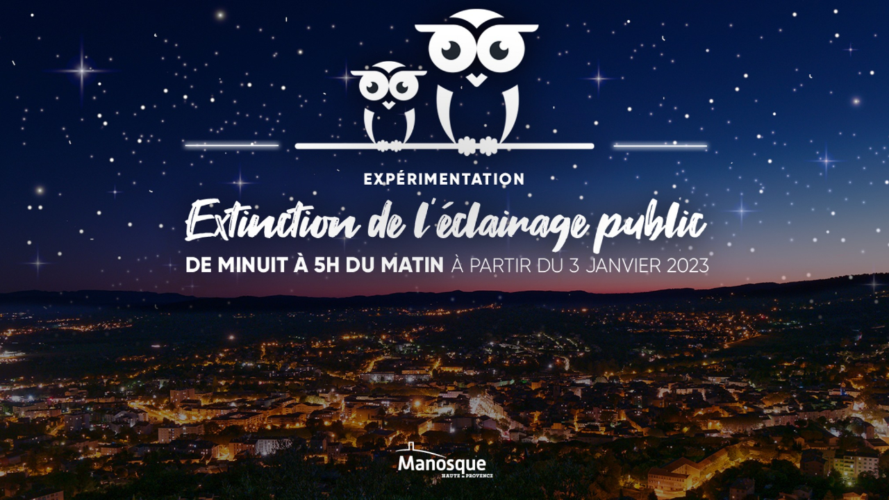 Haute-Provence : Manosque expérimente une extinction nocturne partielle de son éclairage public Haute-Provence : Manosque expérimente une extinction nocturne partielle de son éclairage public