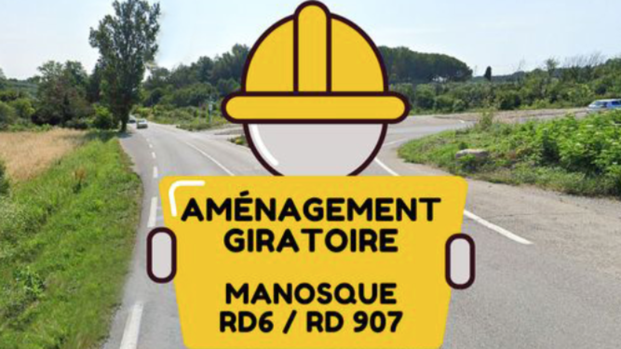 Haute-Provence : un nouveau rond-point à Manosque Haute-Provence : un nouveau rond-point à Manosque