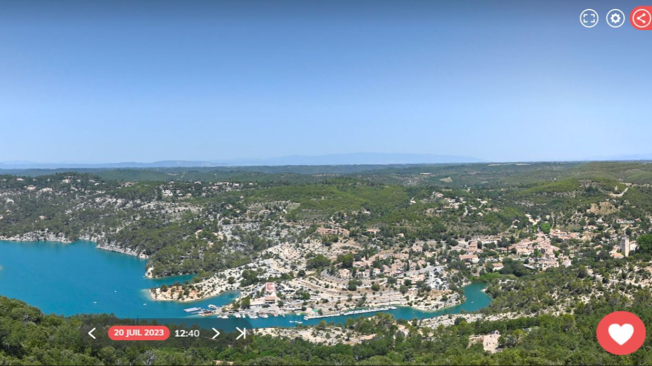 Haute-Provence : une webcam comme nouvel outil touristique &agrave; Esparron de Verdon