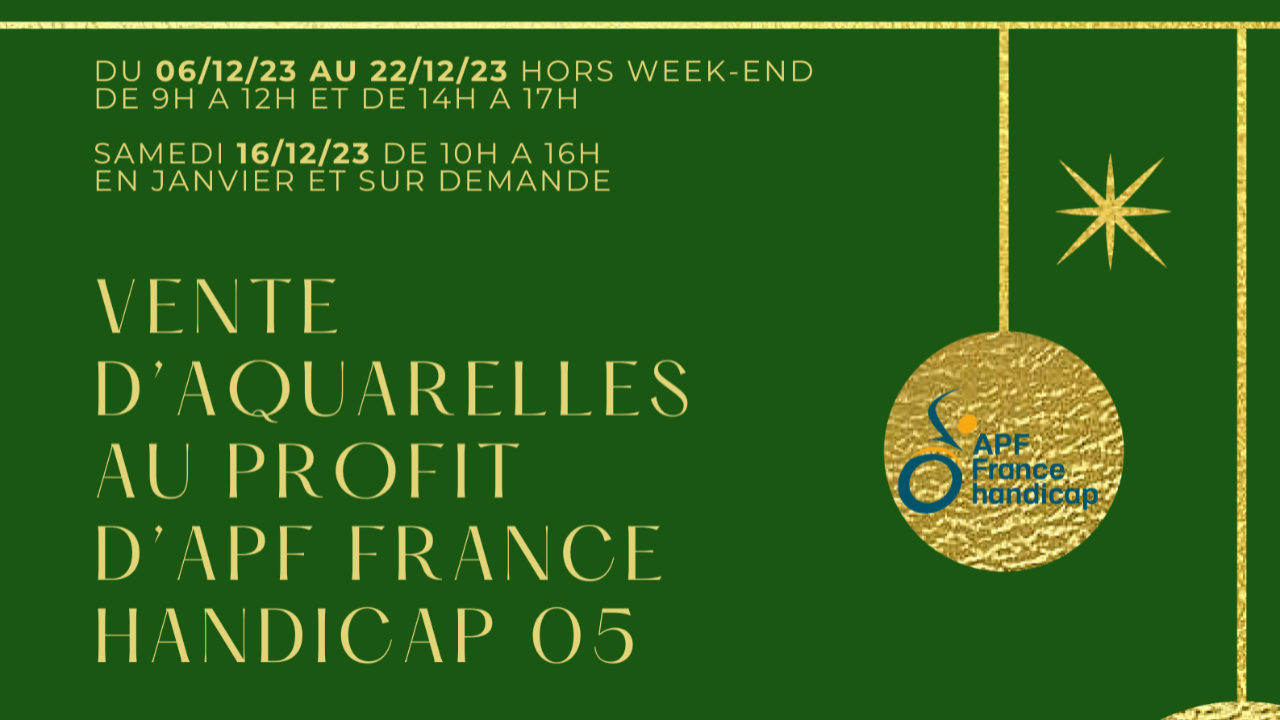 Hautes-Alpes : des aquarelles pour soutenir l’APF France Handicap Hautes-Alpes : des aquarelles pour soutenir l’APF France Handicap