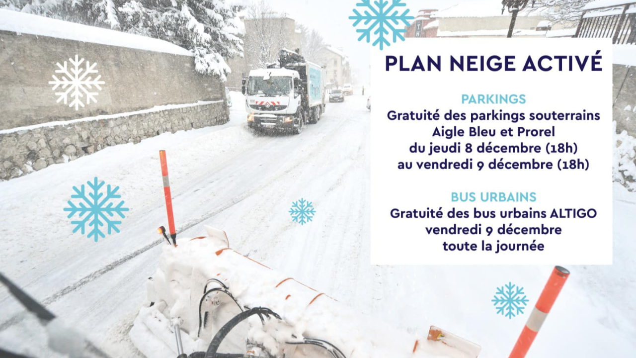 Hautes-Alpes : le plan neige activé à Briançon Hautes-Alpes : le plan neige activé à Briançon
