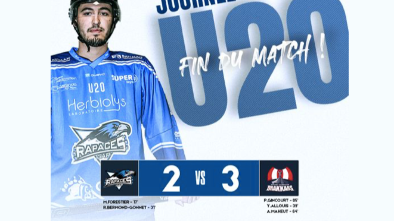 Hautes-Alpes : les Rapaces de Gap U20 s'inclinent en prolongation à  l'Alp'Arena