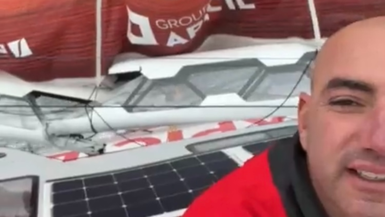 Hautes-Alpes&nbsp;: Transat Jacques Vabre, la b&ocirc;me du skipper Damien Seguin a rompu
