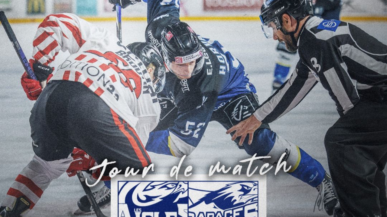 Hockey sur glace : les Rapaces en déplacement chez les Aigles de Nice