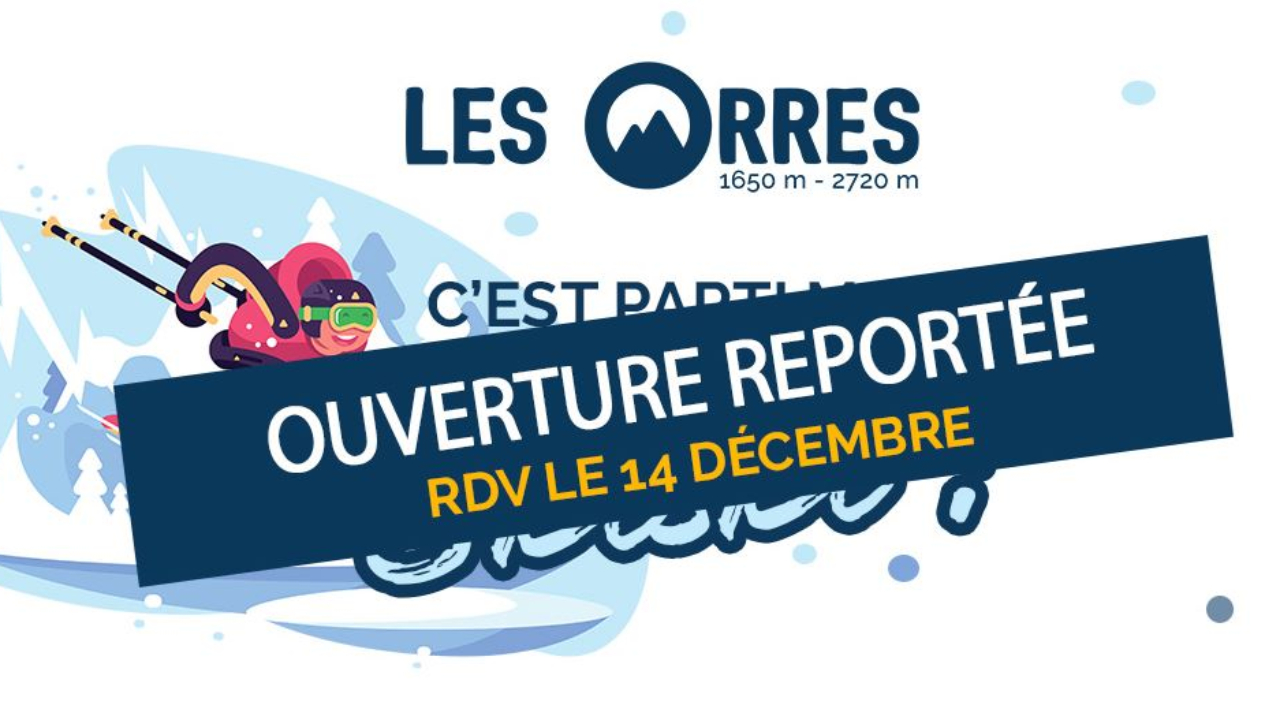 La station des Orres reporte l’ouverture de son domaine skiable La station des Orres reporte l’ouverture de son domaine skiable