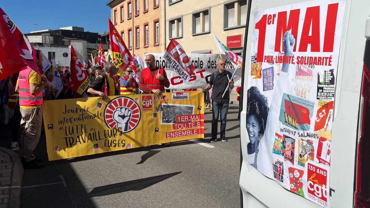 Plusieurs centaines de personnes à Gap pour le 1er mai