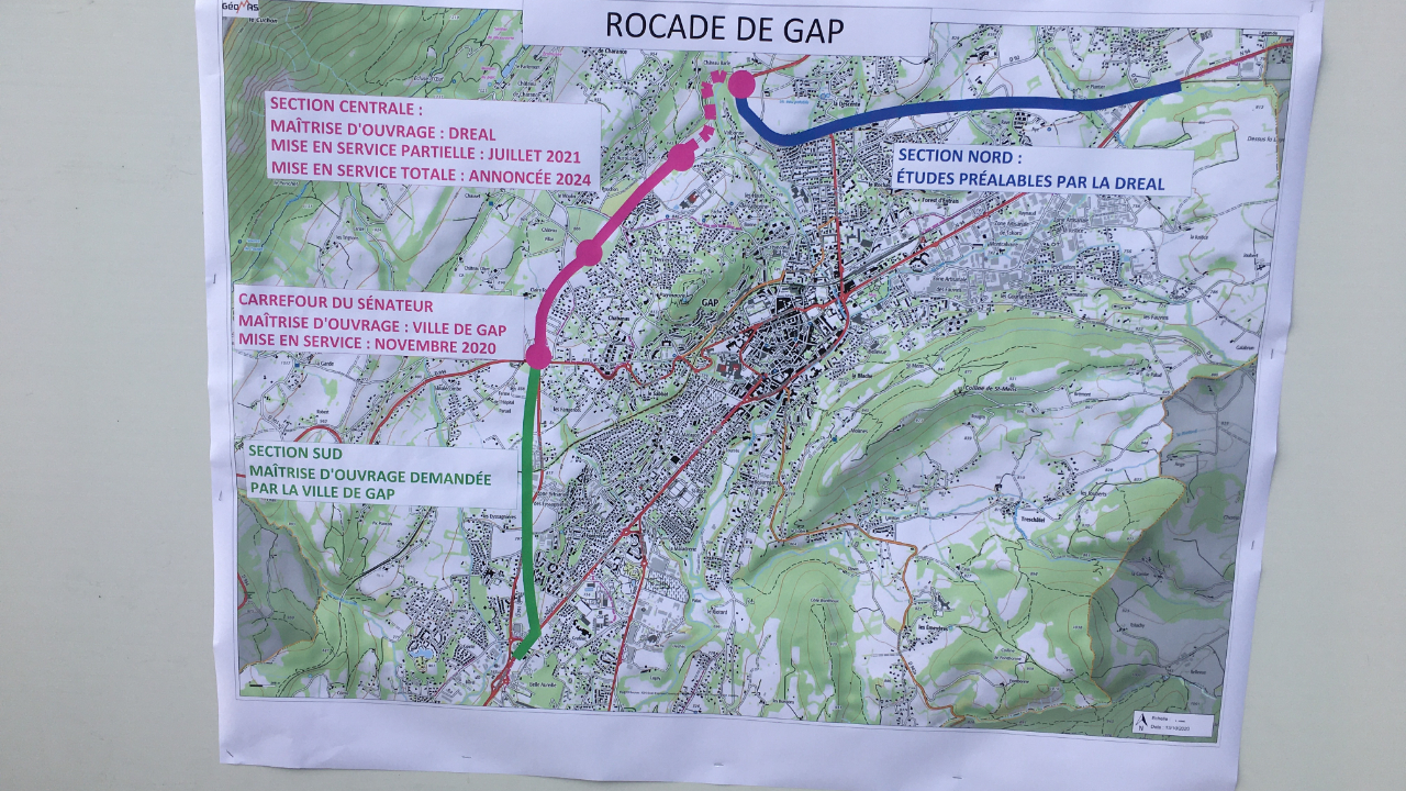 Rocade de Gap : glissement de terrain en cours, ouvrage menacé, ouverture reportée Rocade de Gap : glissement de terrain en cours, ouvrage menacé, ouverture reportée