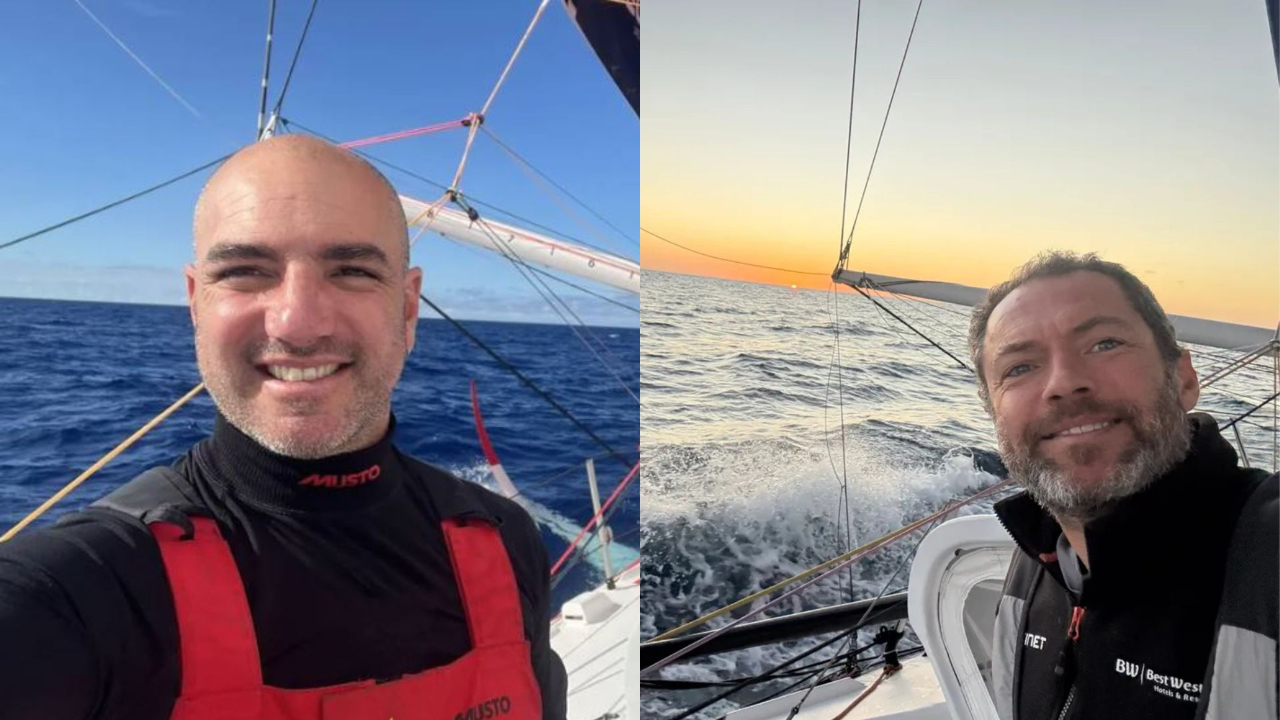 Romain Attanasio a réussi à "dehooker" sa voile Romain Attanasio a réussi à "dehooker" sa voile
