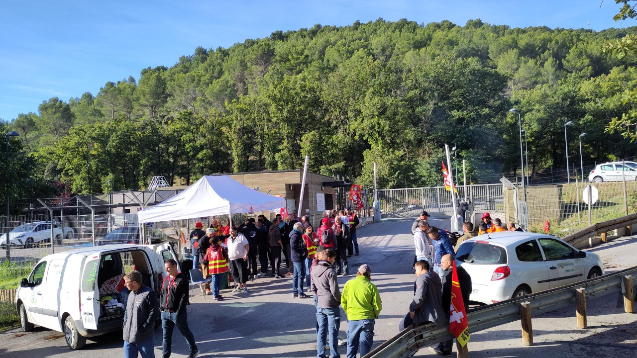 Un mois de mobilisation sur le site Géométhane à Manosque Un mois de mobilisation sur le site Géométhane à Manosque