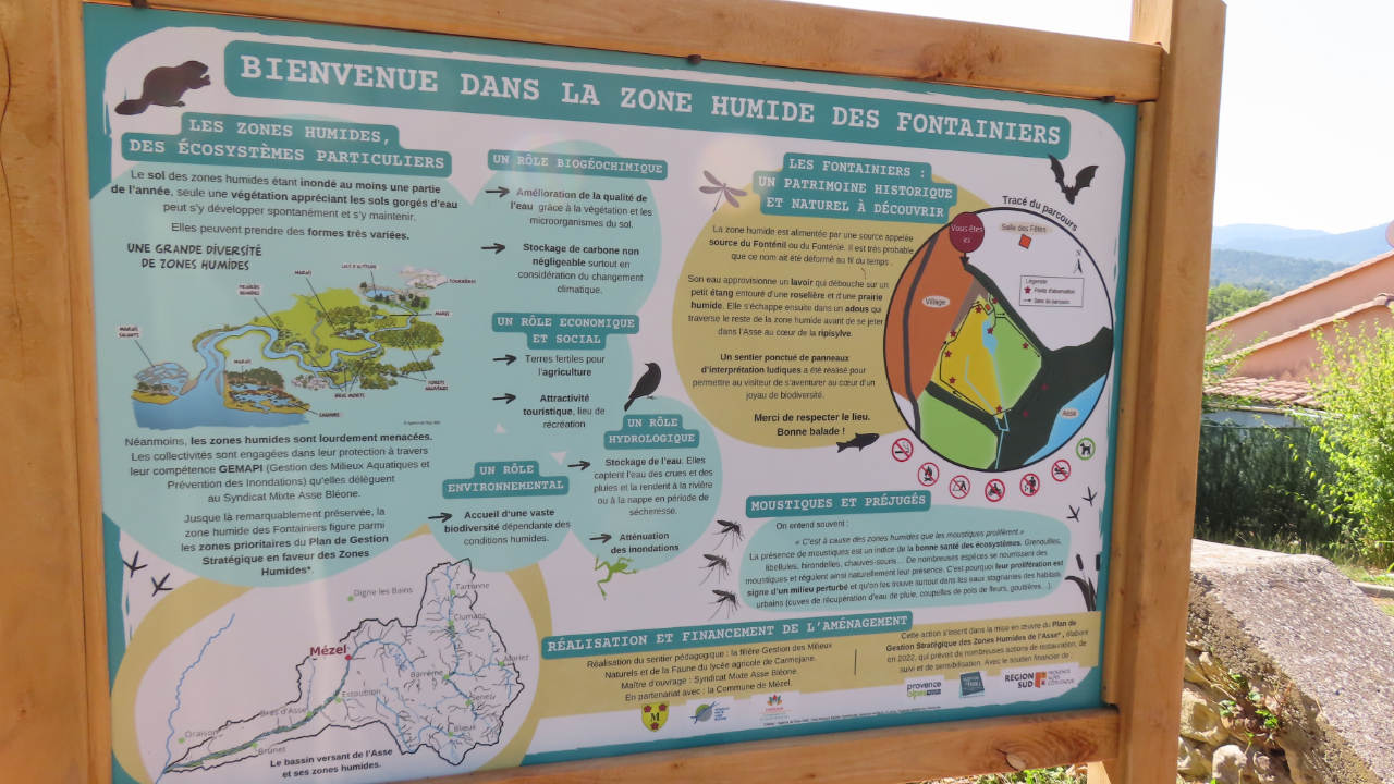 Un sentier p&eacute;dagogique pour d&eacute;couvrir la zone humide des Fontainiers &agrave; M&eacute;zel