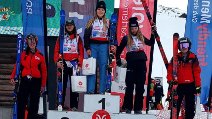 Alice Caire médaillée d'argent au Super G des championnats de France U18