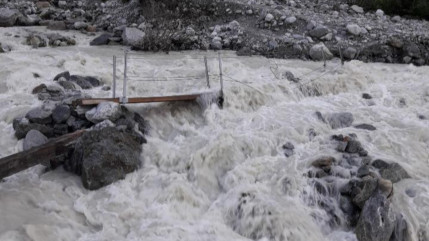 Après les orages, des sentiers inaccessibles à Vallouise-Pelvoux