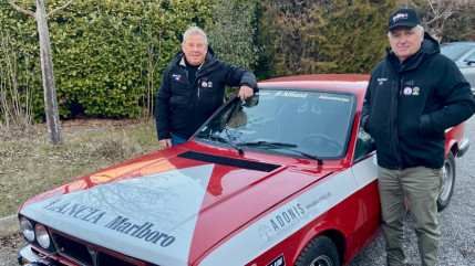 Bernard Teyssier aligné sur le Rallye Monte-Carlo historique avec une Lancia Bernard Teyssier aligné sur le Rallye Monte-Carlo historique avec une Lancia