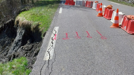 Coupure totale de la RD 900 entre Selonnet et le Col Saint-Jean
